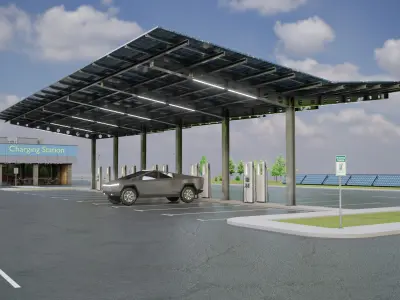 Electric Vehicle Charging Station 5 3D model