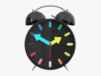 Alarm Clock PBR Low-poly 3D model