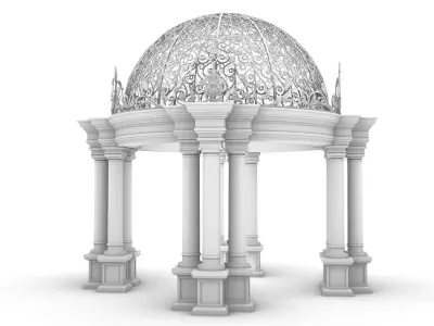 gazebo 3D print model