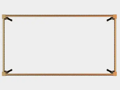 Carved dinner table for cnc 18 3D model