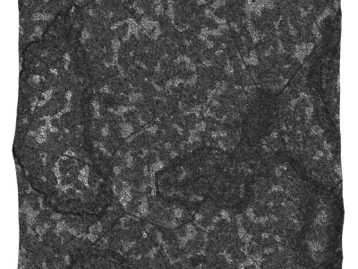 15-RockPanel piece of rock on wall 3D model