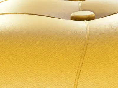 Ottoman Pouf Capitone 3D model