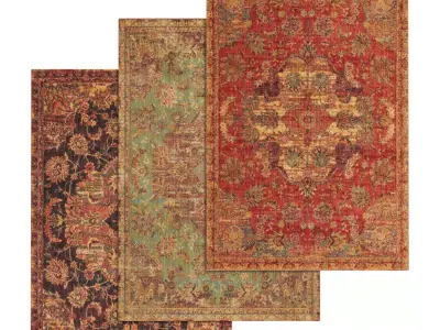 Rug Set 1071 3D model