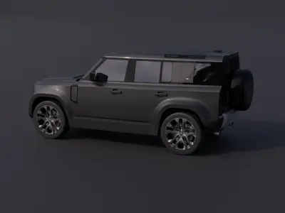 Land Rover Defender 110 Low-poly 3D model