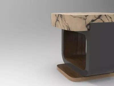 Furro Coffee Table Low-poly 3D model