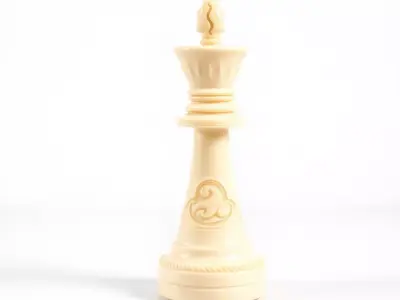 Ivory Chess King model pack Low-poly 3D model