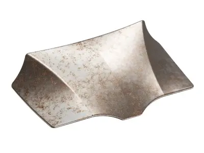 Rusty Steel Car Bonnet 3D model