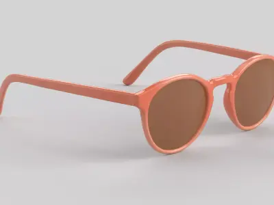 Trendy Eyewear Glasses Low-poly 3D model