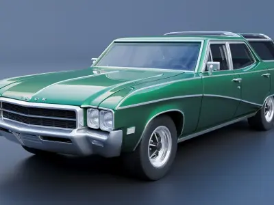 Buick Sport Wagon 1969 3D print model