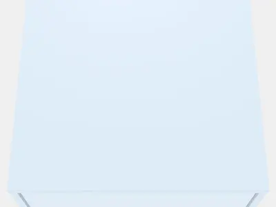 SLAKT Storage box with castors 3D model