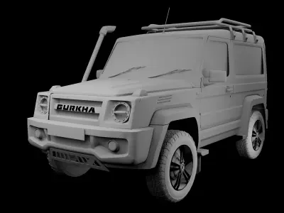 Force Gurkha 3 door 3D model