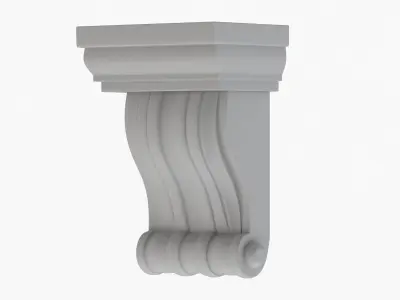 Scroll Corbel 31  3D model