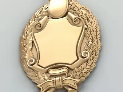 Coat of arms decorative 005 3D model