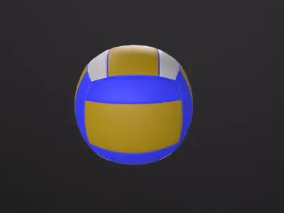 Volleyball 3D Model Low-poly 3D model purchase