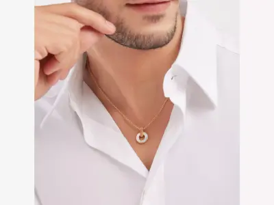 BULGARI - BVLGARI BVLGARI - NECKLACE WITH LARGE STONE 3D print model