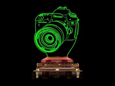 Chinese display stand with illusion camera 3D model