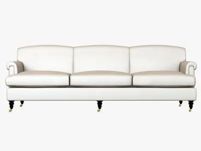 George Smith Short Scroll Arm Signature Sofa 3D model