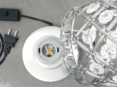 Crystal Table Lamp 3D model