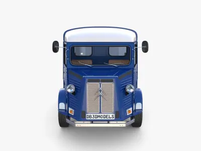 Citroen HY Pick Up with interior v2 3D model