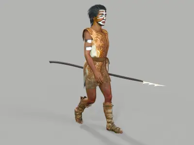 hominid Low-poly 3D model