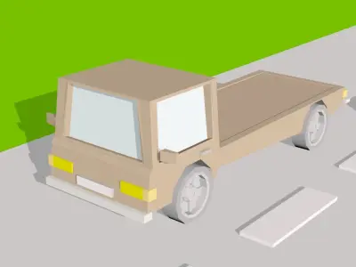 Car Pack Low Poly Low-poly 3D model