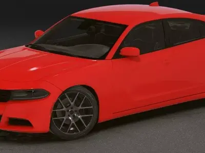 Realistic Mobile Car  Low-poly 3D model