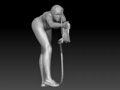 car wash girl 2025 7 3D print model
