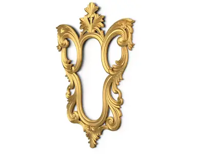 carved frame mirror cnc and 3d printing03 3D print model