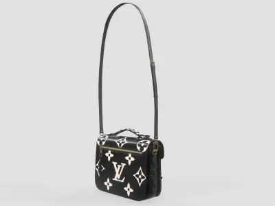 Louis Vuitton Crafty Pochette Metis Bag Black Low-poly 3D model