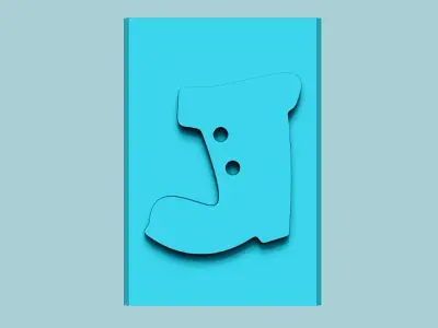 Stamp 70 - Santa Boots - Fondant Decoration Maker Toy 3D print model