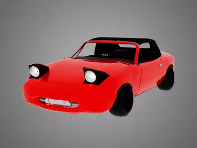 car mazda mx-5 miata  1995 low poly 3D model