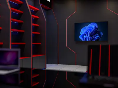  pc gaming store 3D model