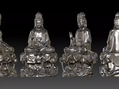 Guanyin Bodhisattva  3D print model