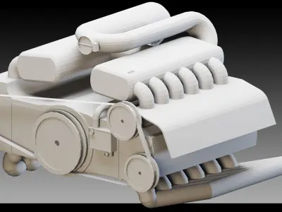 13 Industrial Engines- Vol 05- High detail 3d models Low-poly 3D model