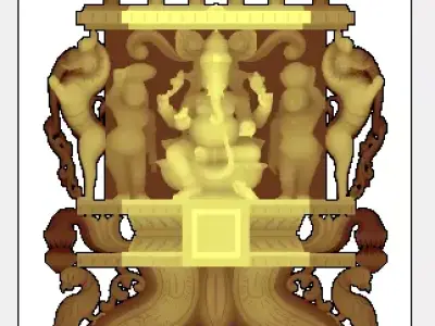 PILLAYAR  KAVADI 3D RELIEF MODEL 3D print model