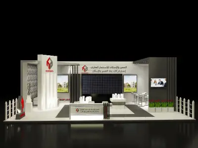 Booth Exhibition Stand a357b 3D model