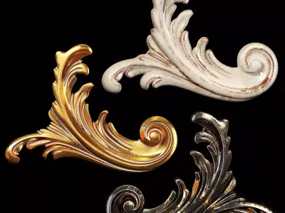 Classic carved 029 3D model