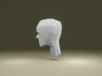 Low-Poly Head Free 3D model
