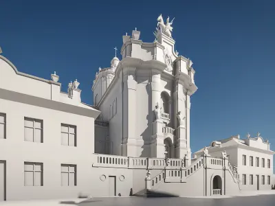 Baroque Cathedral 3D model