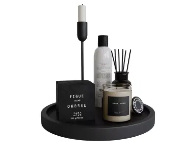 Decorative bathroom set 5 3D model