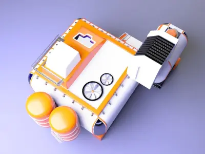 Scifi Warehouse  3D model