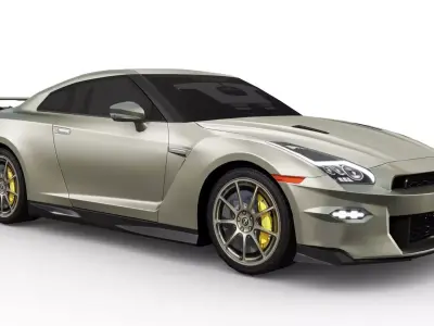 Nissan GT-R 2024 Low-poly 3D model