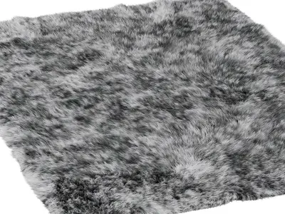 Alps sheepskin carpet 3D model