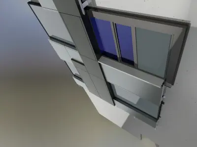 Facade mockup for customer  3D model