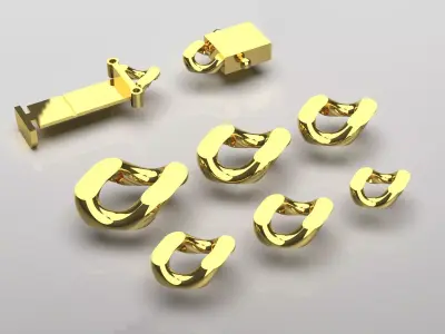 STL 3D gold bracelet model bg0023 3D print model