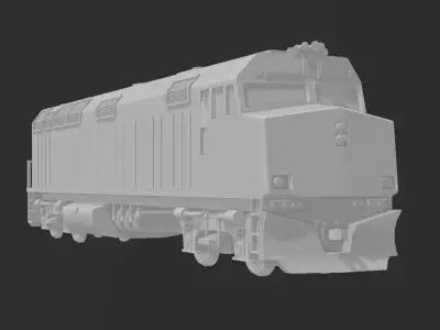 EMD F40PH Locomotive 3D print model