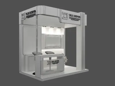 Booth Exhibition Stand a487b  3D model