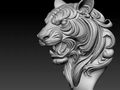 tiger  pendent or for decor for 3dprint  3D print model