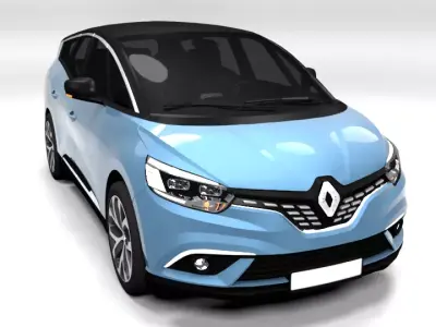 RENAULT GRAND SCENIC Low-poly 3D model