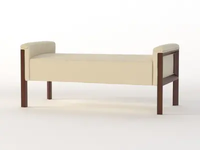Hooker Canvas Bench 3D model